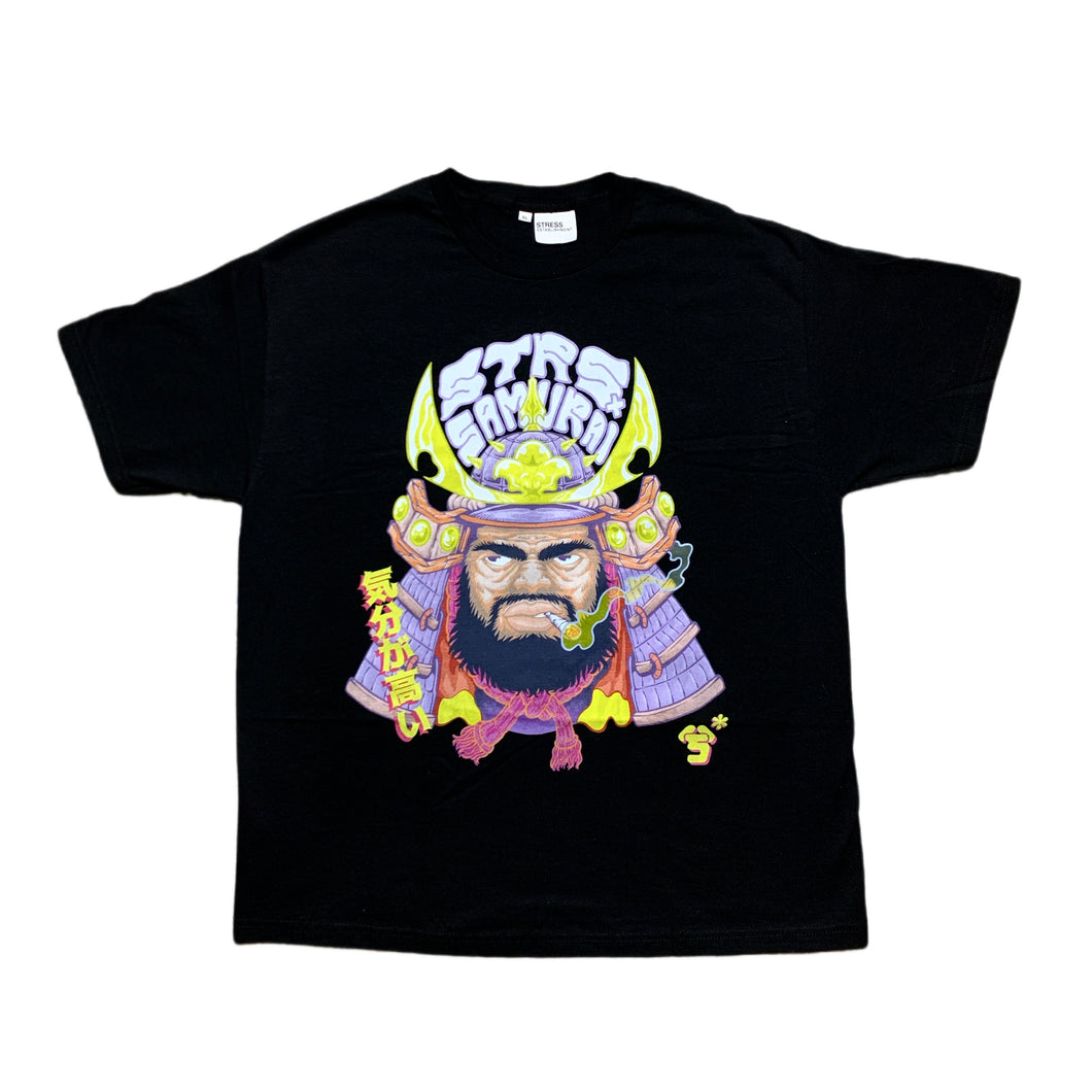 The Smoking Samurai x StressEst. T-Shirt / Black