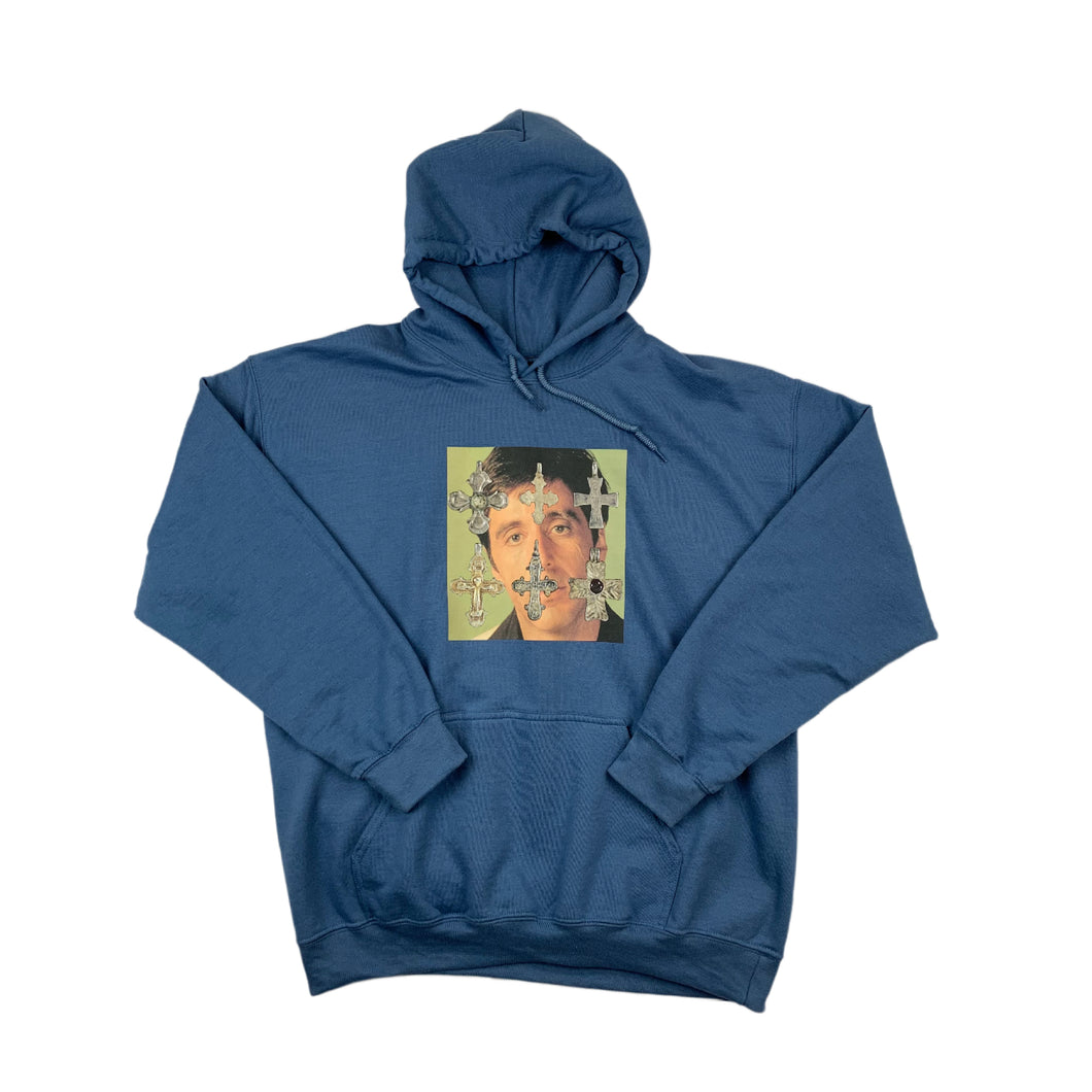 Yeshua Corleone: Son Of Man Hoodie / Indigo Blue